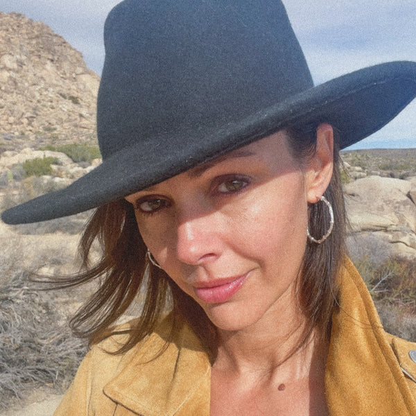 Desert Twig Hoops Silver