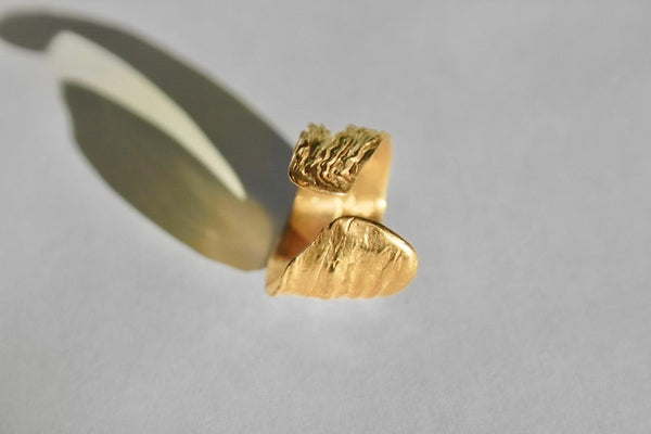 Big Sur Shell Ring Gold Vermeil