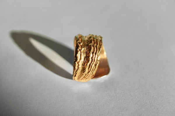 Big Sur Shell Ring Gold Vermeil
