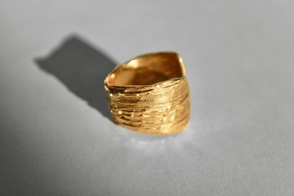 Big Sur Shell Ring Gold Vermeil