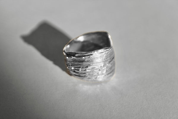 Big Sur Shell Ring Silver