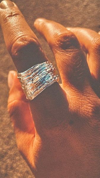 Big Sur Shell Ring Silver