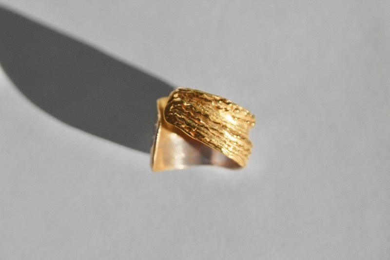 Big Sur Shell Ring Gold Vermeil
