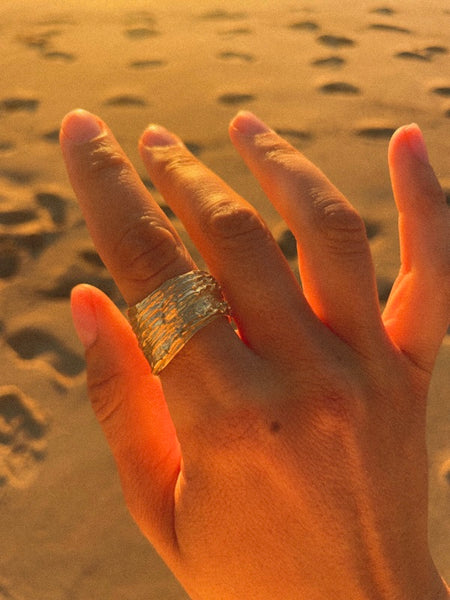 Big Sur Shell Ring Gold Vermeil