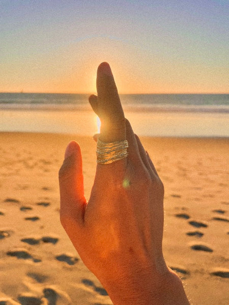 Big Sur Shell Ring Gold Vermeil